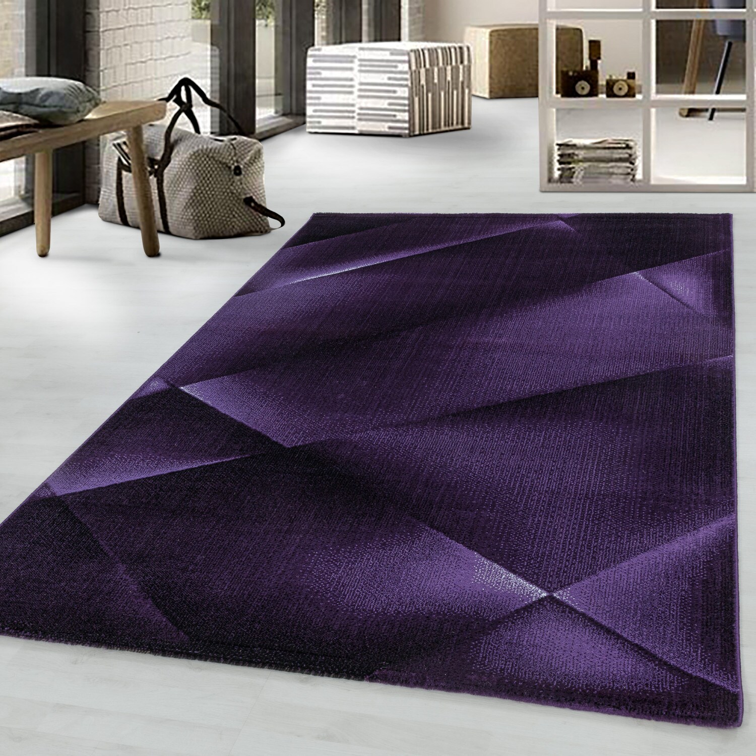 Designer Kurzflor Teppich Modern, Abstrakt Gemustert, Rechteckig, Pflegeleicht