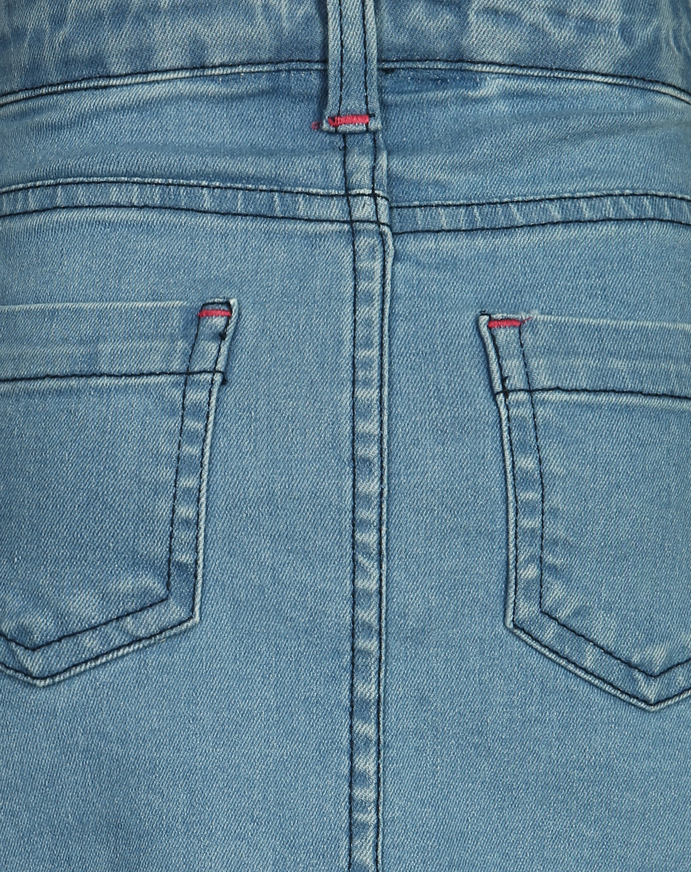 Jeans-Rock PINKES HERZ in mittelblau