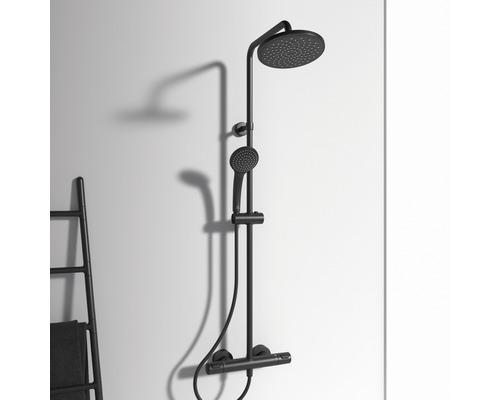 Douchekolom incl. thermostaat Ideal STANDARD Ceratherm zwart A7545XG