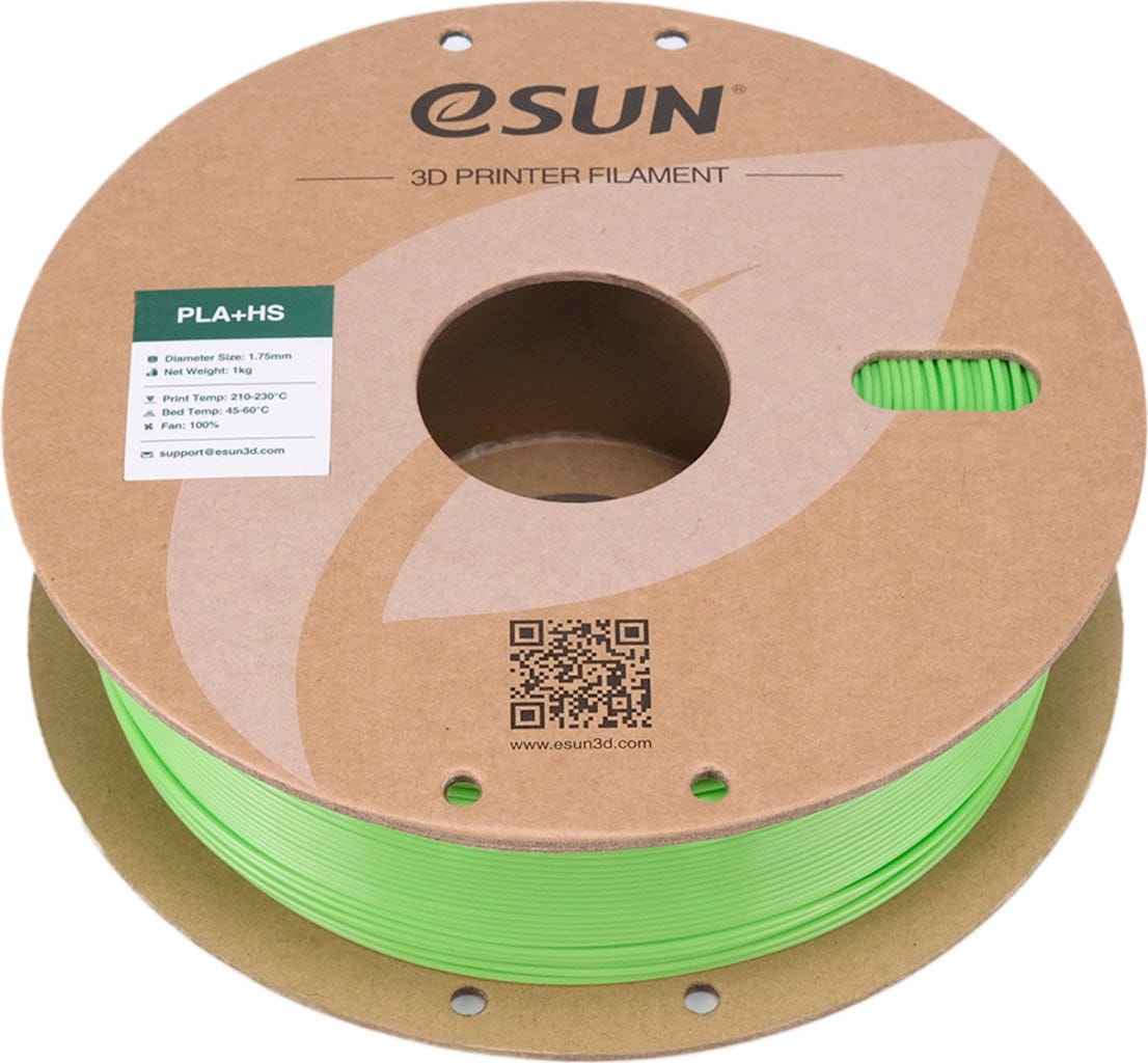 eSUN  PLA+HS Peak Green, 1,75 mm / 1000 g    PLA-Filament für den Hochgeschwindigkeitsdruck