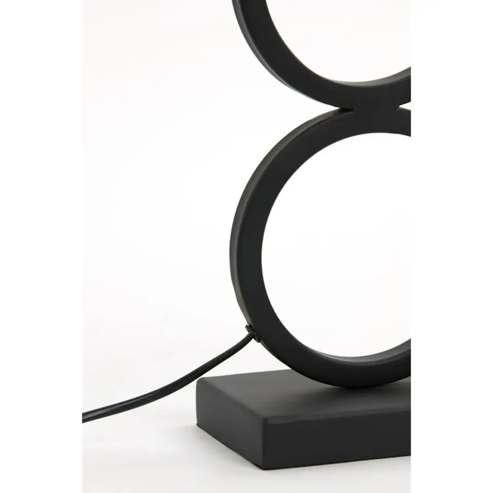 Lampvoet Stelios - Zwart - 15x10x36cm