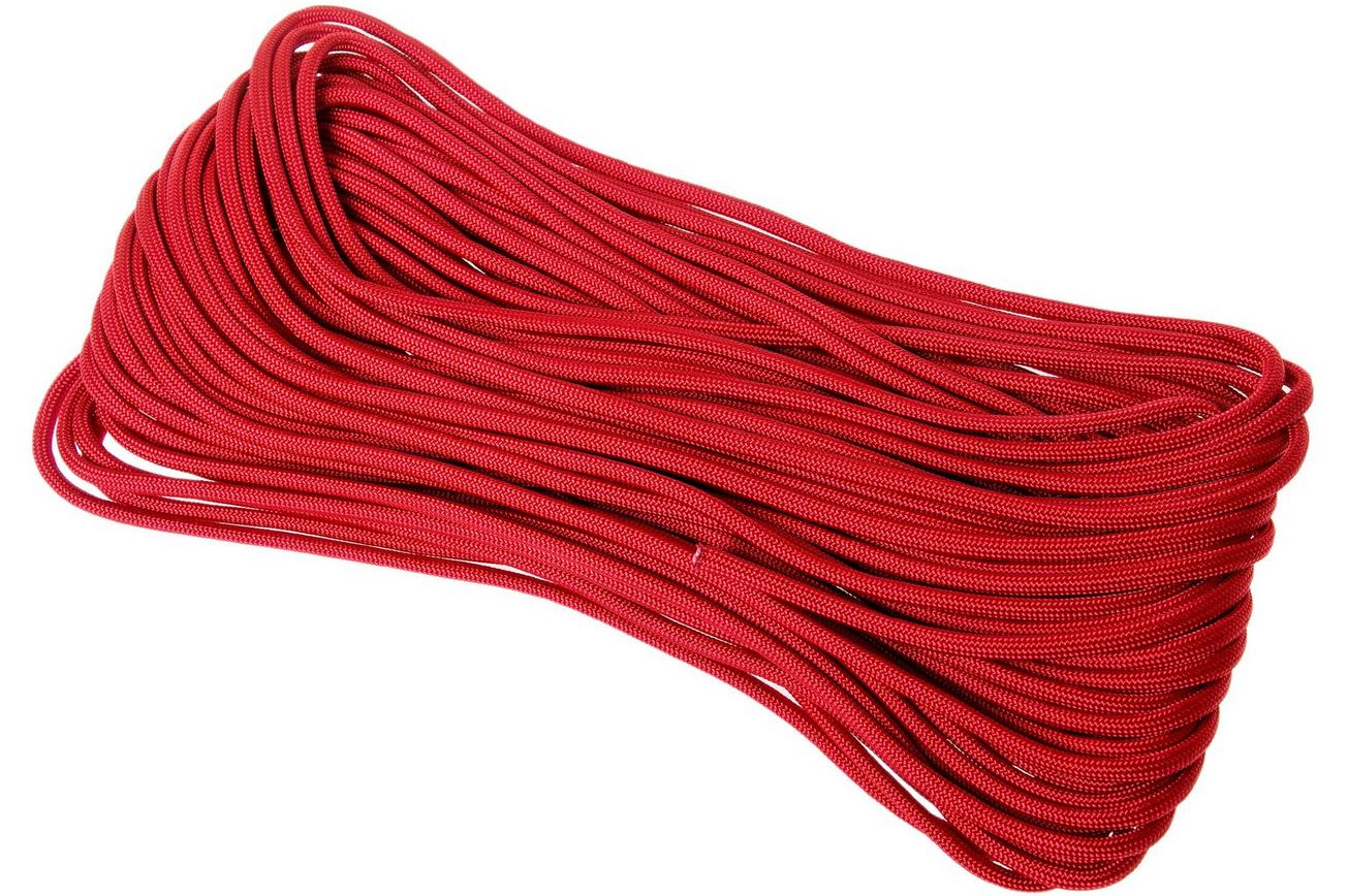 Knivesandtools 550 paracord type III, kleur: imperial red, 50 ft (15,24 m)