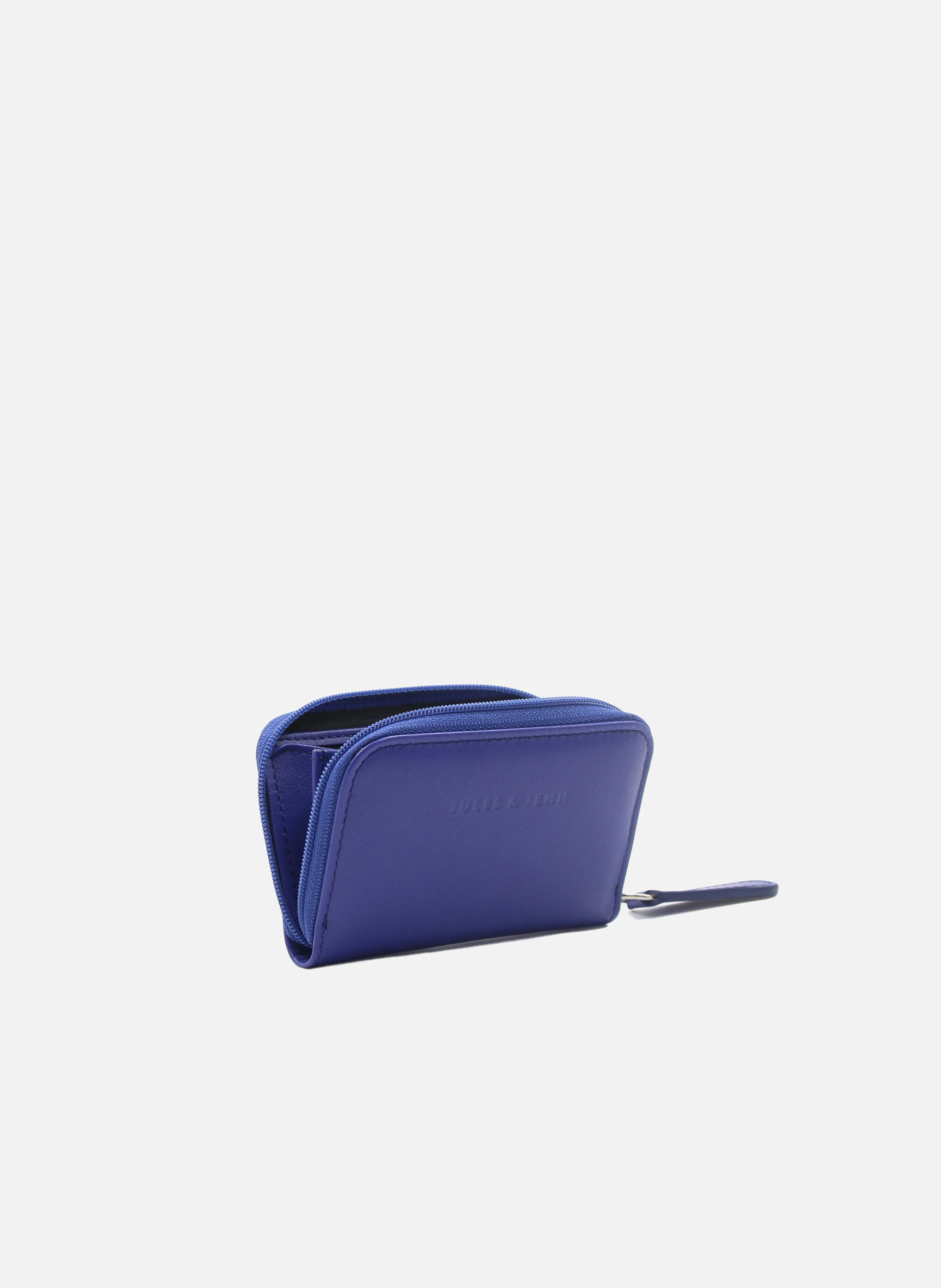 Porte-monnaie cuir lisse | Bleu