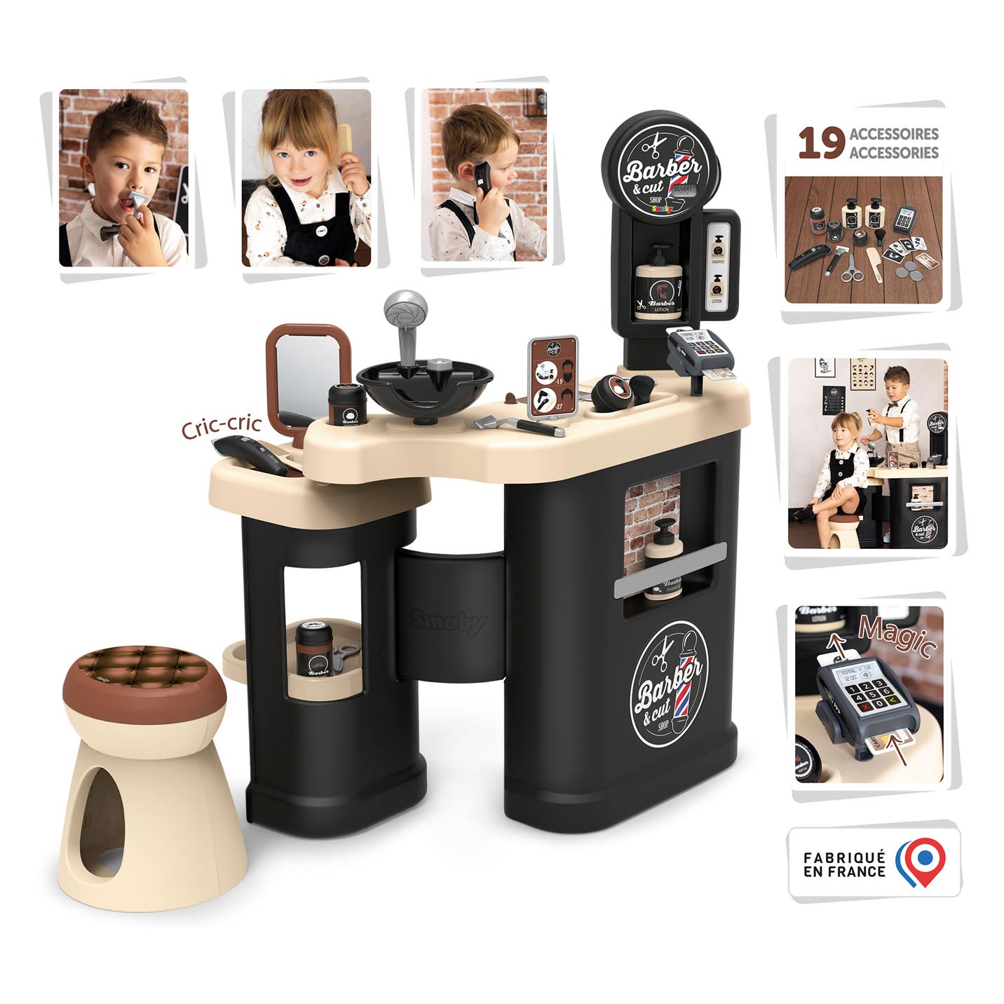 Smoby Barber & Cut - Kapperszaak, 19dlg.
