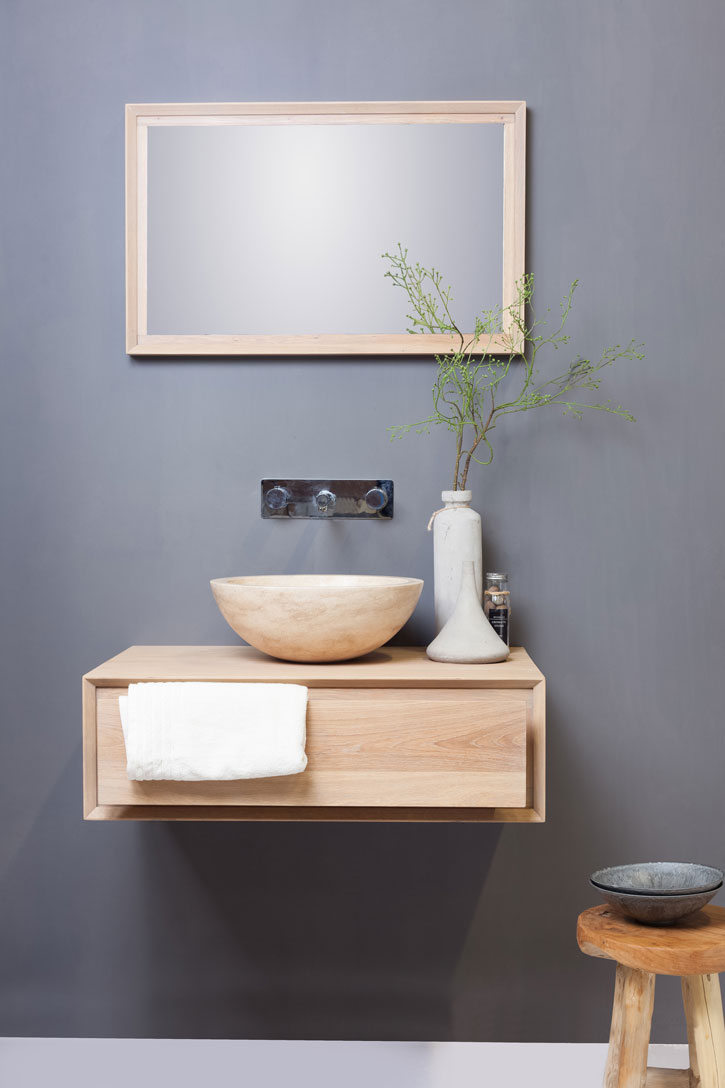 Forzalaqua Roma waskom 40x40cm travertin
