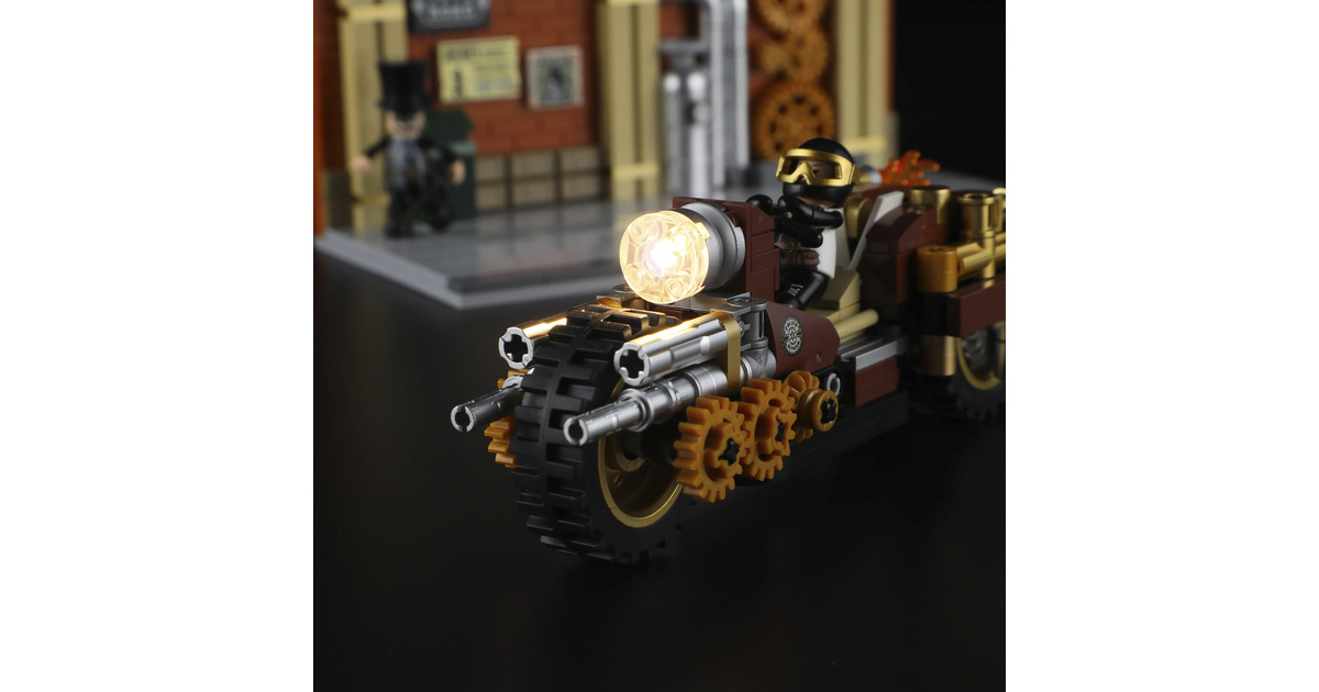 LumibricksSteampunk World - Steampunk Motorcycle Pursuit Constructiespeelgoed  (F9067)