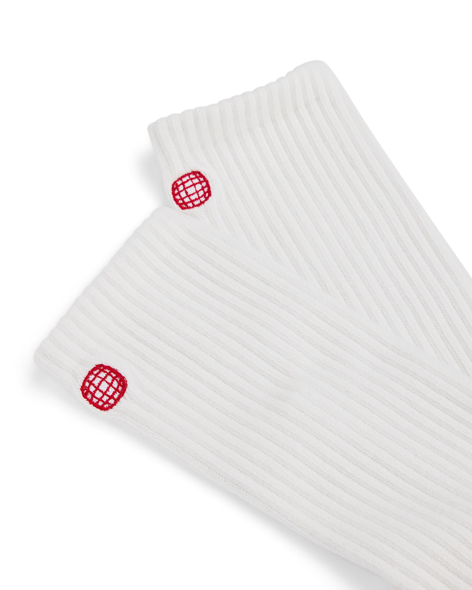 Amundsen Oslo Crew Socks White/White
