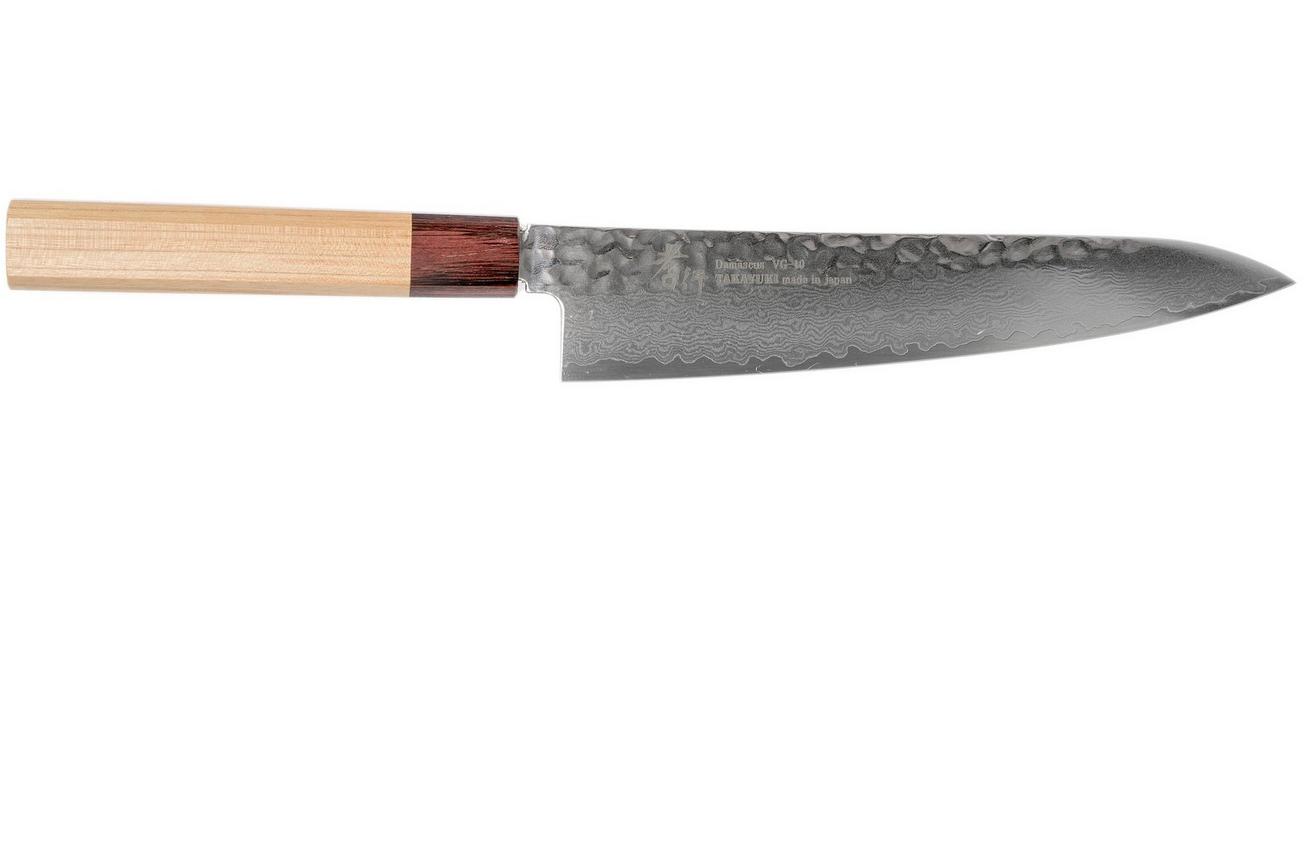 Sakai Takayuki 33-Layer Damascus Hammered WA 07475 koksmes, 21 cm