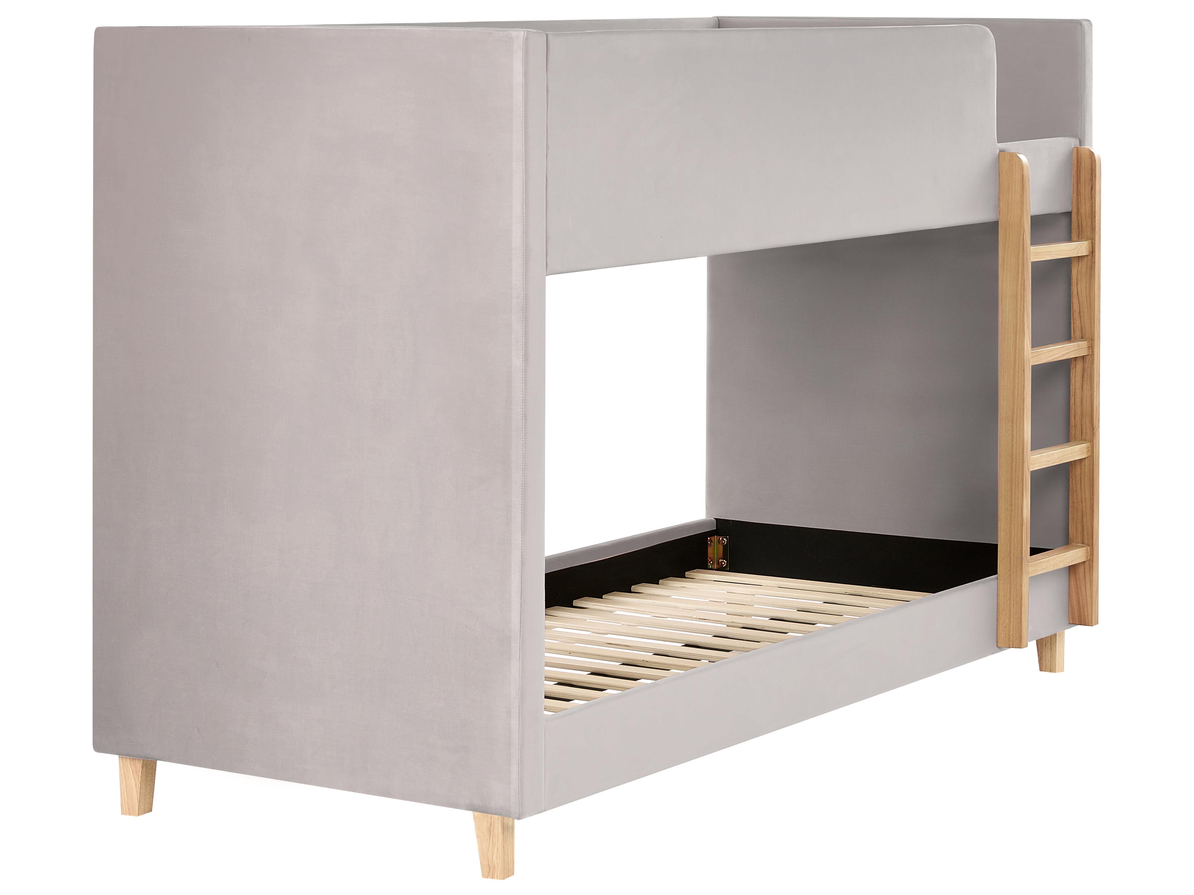Hoogslaper Fluweel CHOCQUES 90 x 200 cm Lichtgrijs