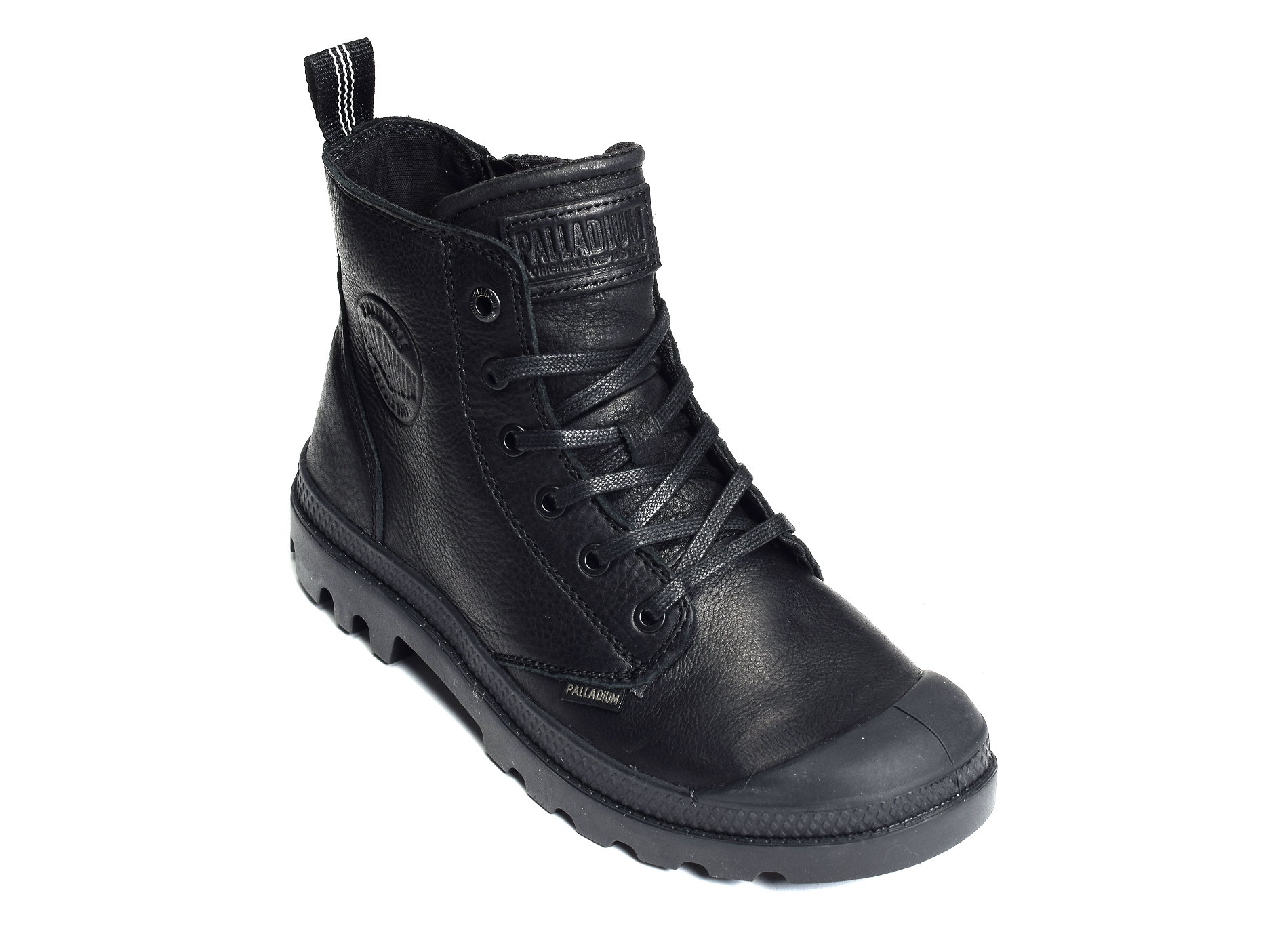 Pampa zip leather noir