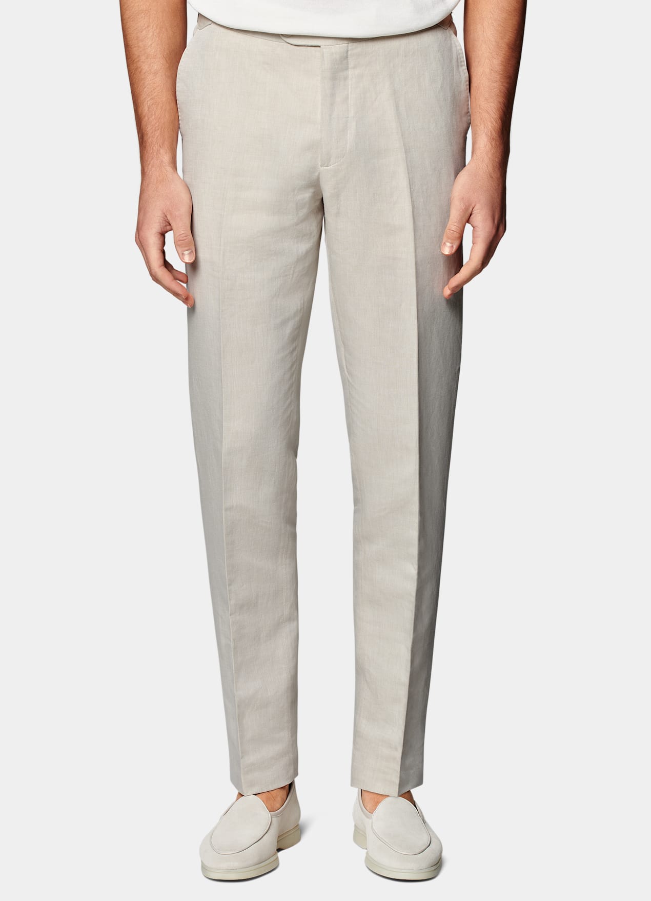 Pantalon Slim Leg Straight sable