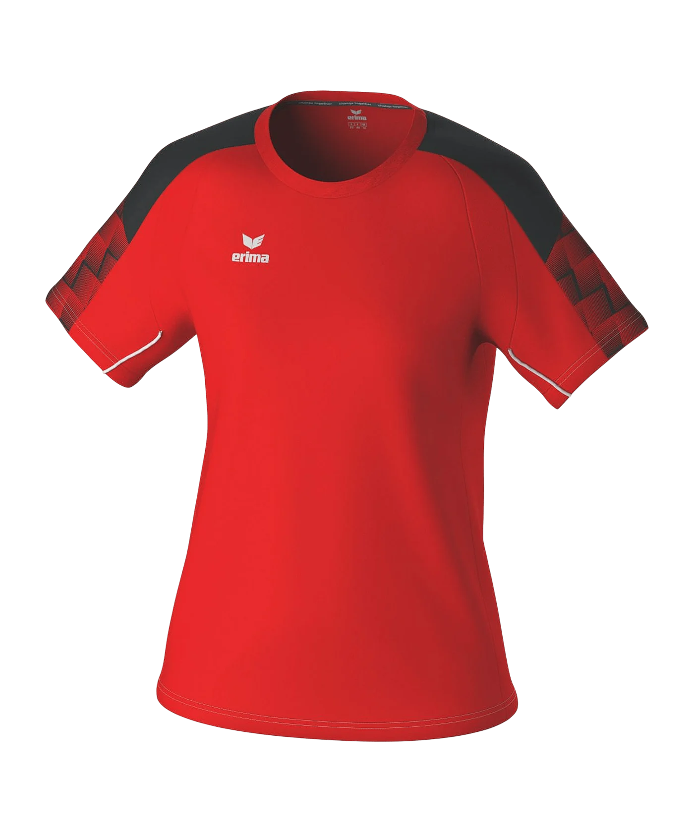 Erima Evo Star T-Shirts Damen Rot Schwarz