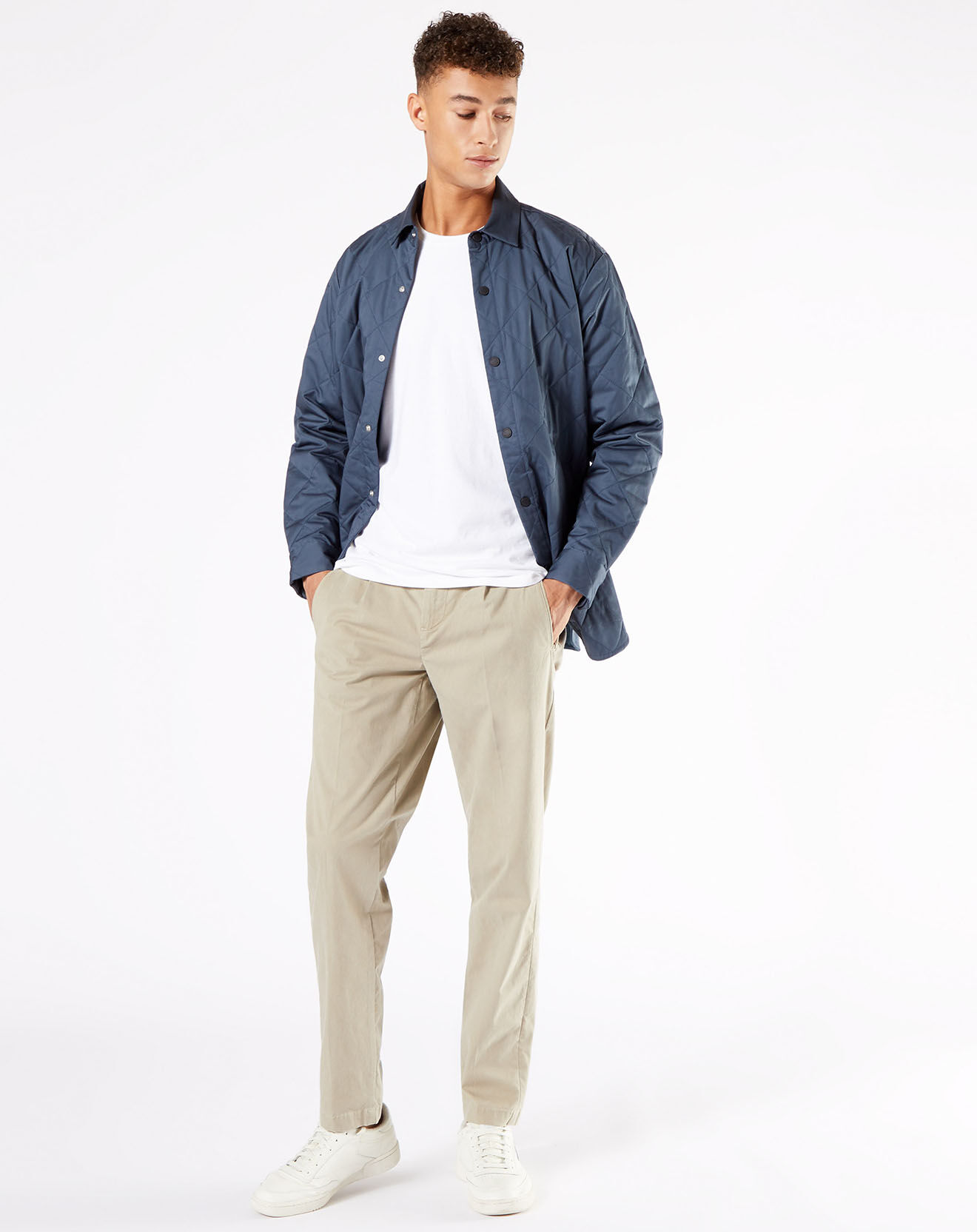 Dockers Veste Quilted Overshirt gris foncé