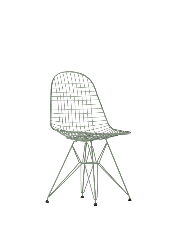 Vitra Eames Wire DKR stoel donkergroen