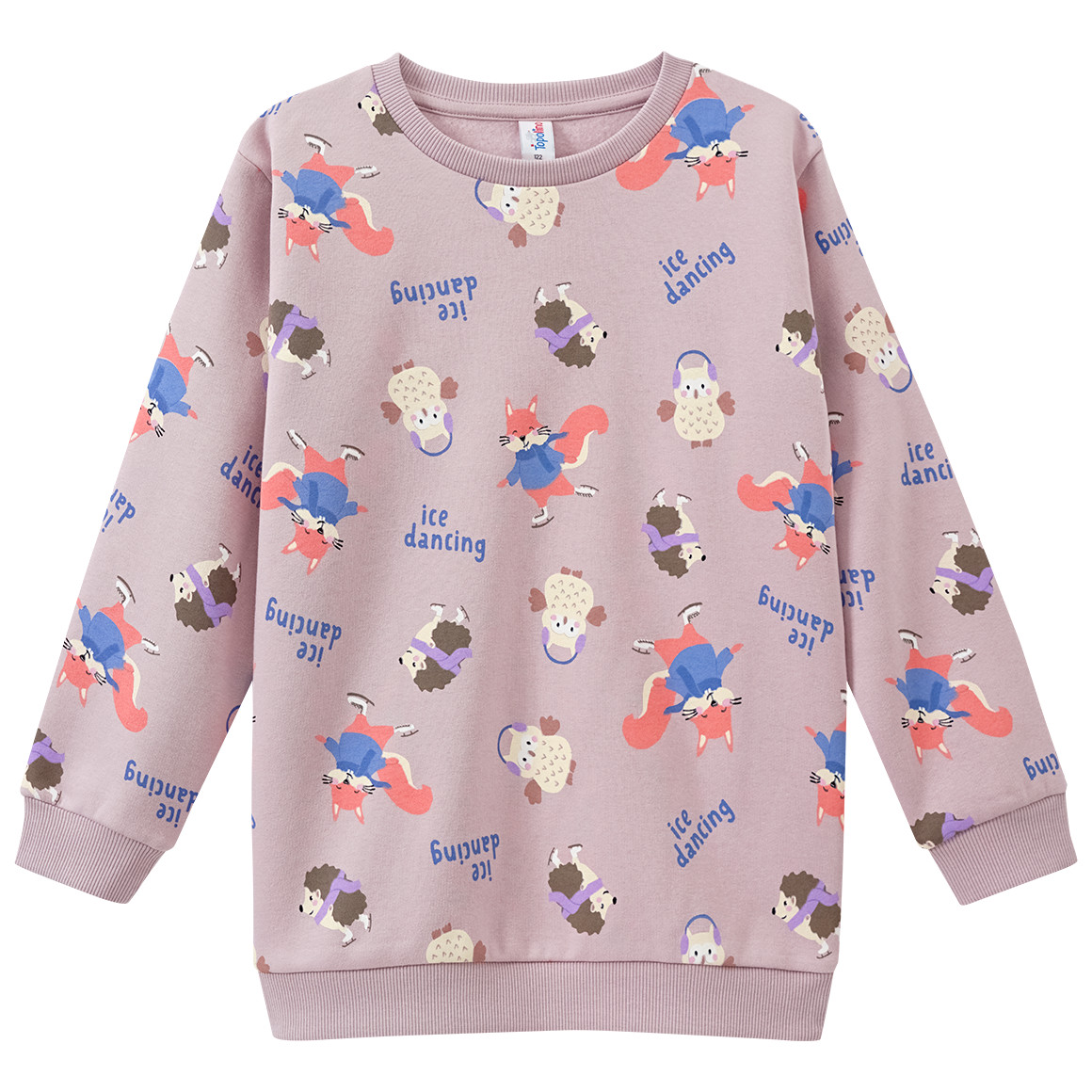 Topolino Mädchen Sweatshirt mit Allover-Print hellrosa