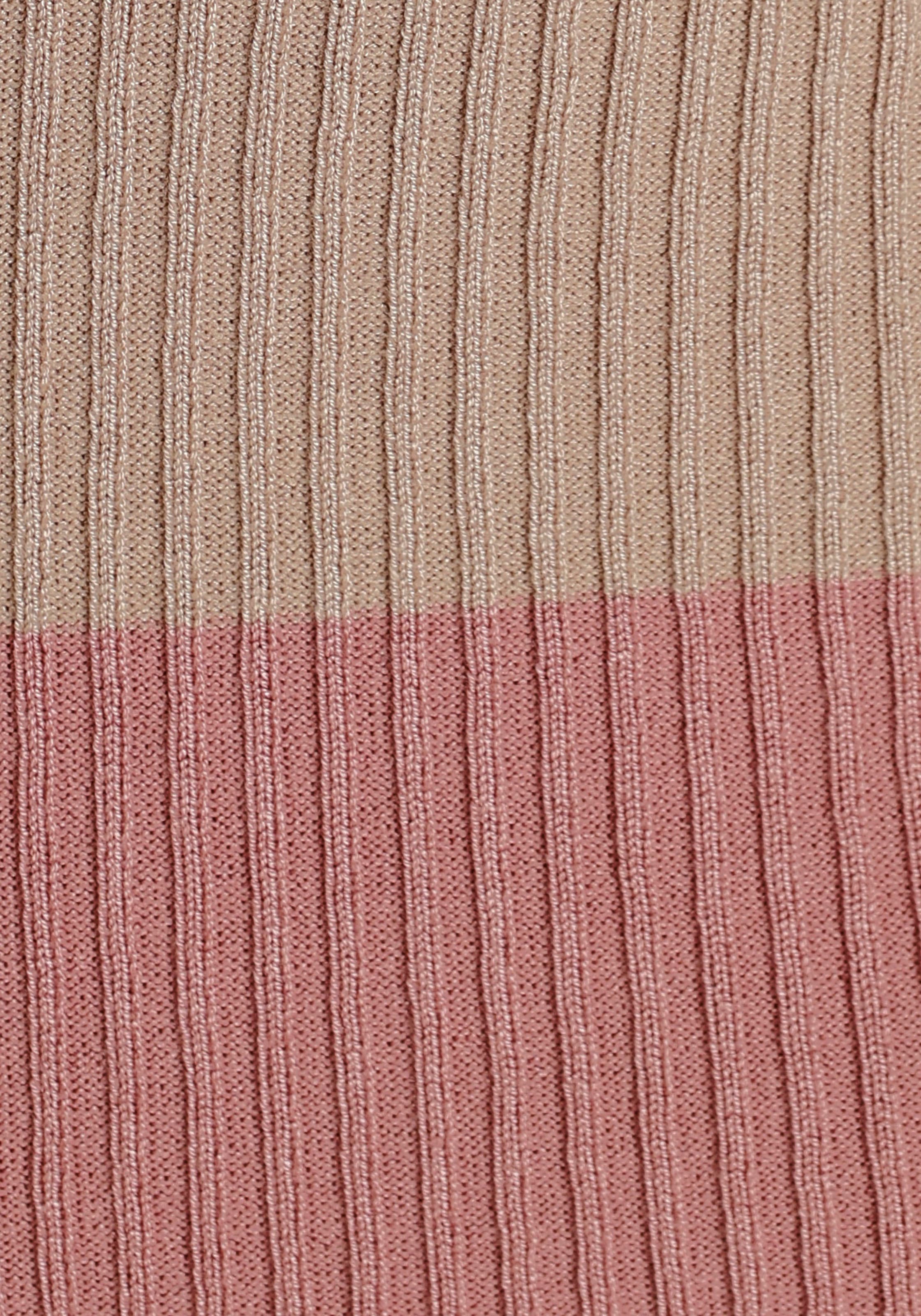 Laura Scott Strickkleid in Midiform mit tollem Streifendesign