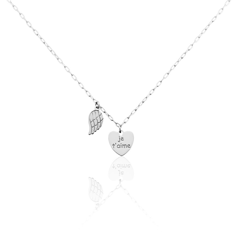 Collier Argent Blanc Laios