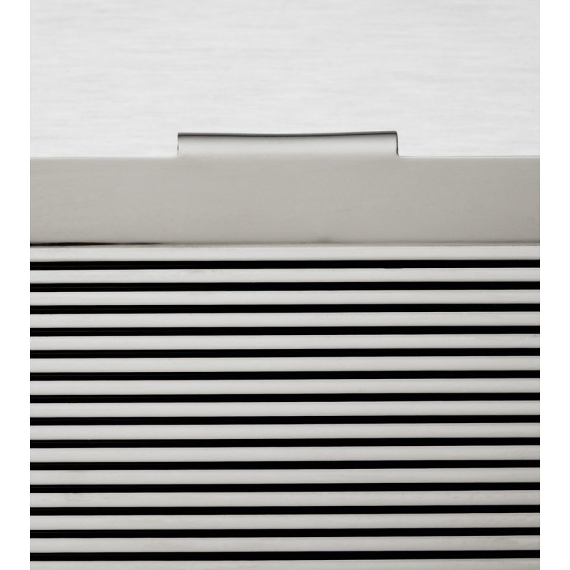 Etui à cartes de visite chrome brillant, capacité 20 cartes - L 9,5 x H 6,2 x P 0,7 cm argent brillant