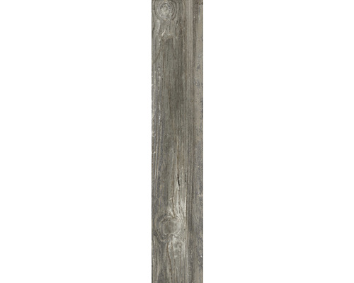 Porseleinen steengoed wand- en vloertegel Notta antraciet 11 x 60 x 0,8 cm mat