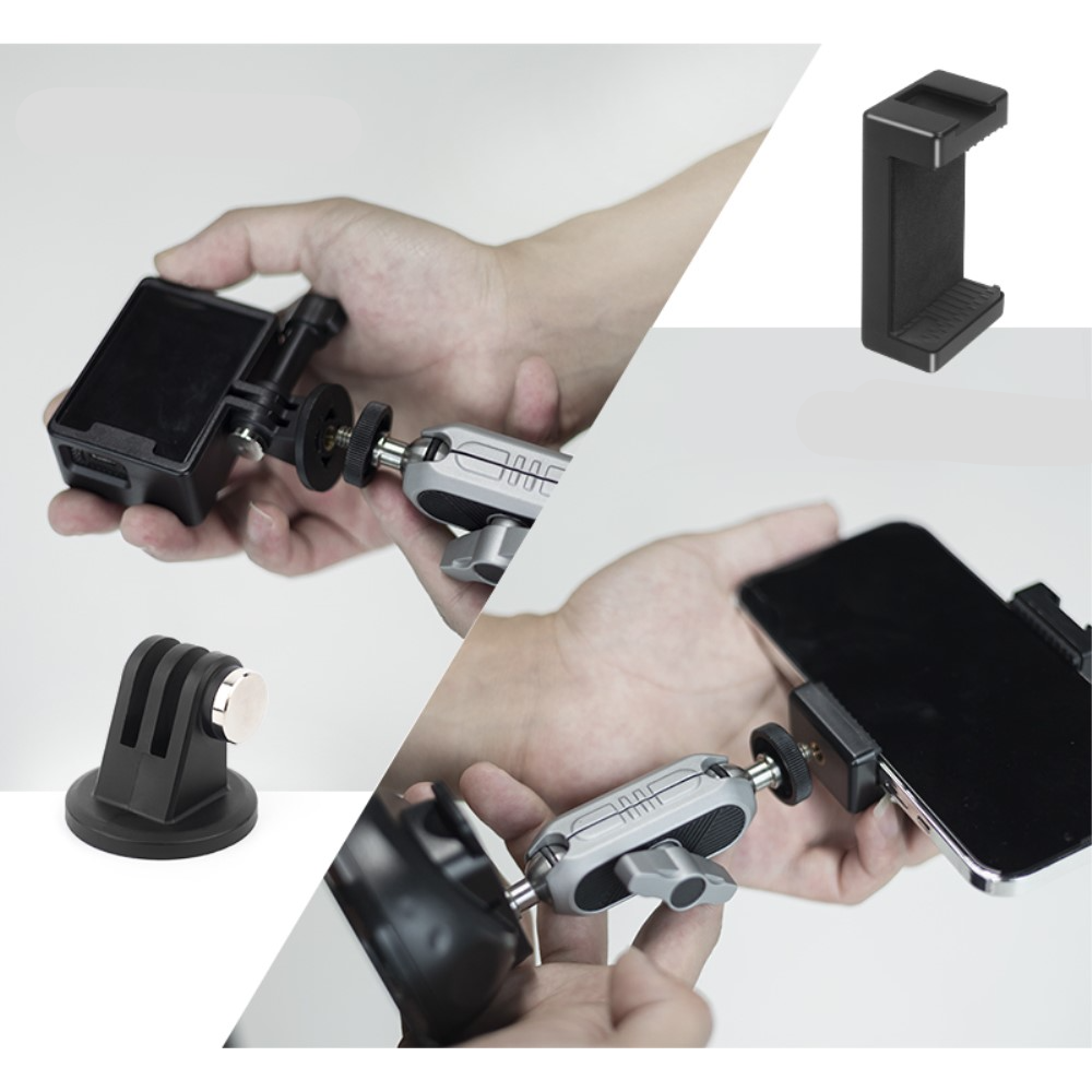 Auto KFZ Kamera Saugnapfhalterung   Stativ Adapter für GoPro und Smartphones - Schwarz