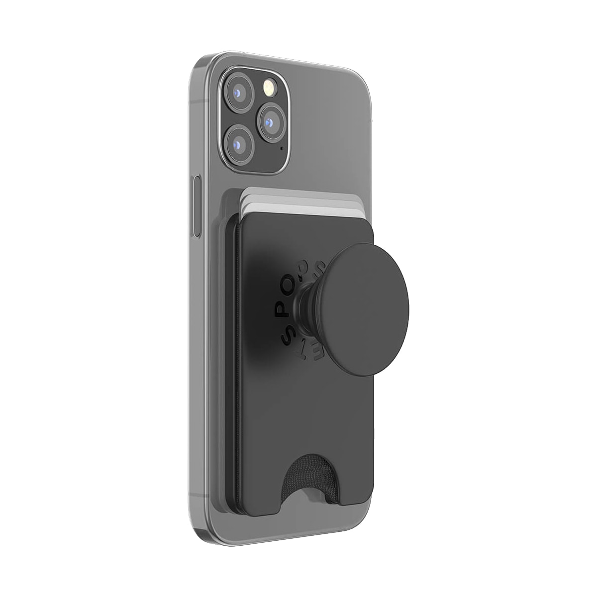Popsockets PopWallet+ for MagSafe Svart
