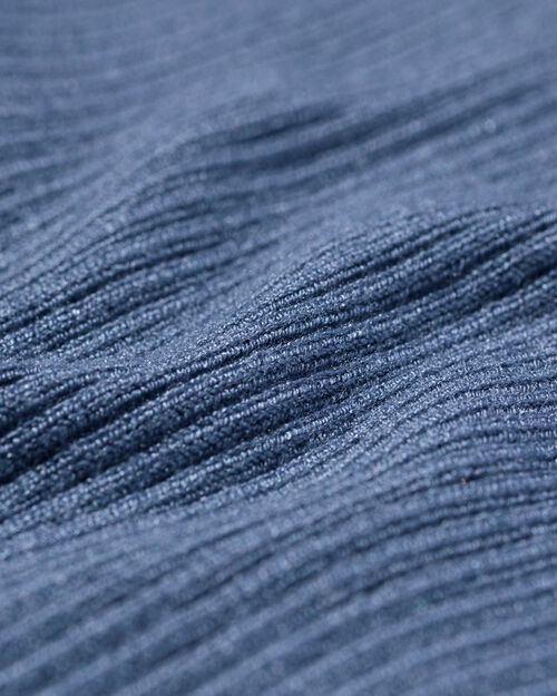 gilet en maille femme côtelé Ornella bleu