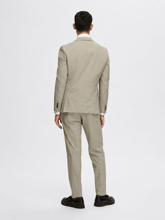 Selected Homme SLHSLIM-LIAM SAND CHECK BLZ FLEX NO Sand/brown