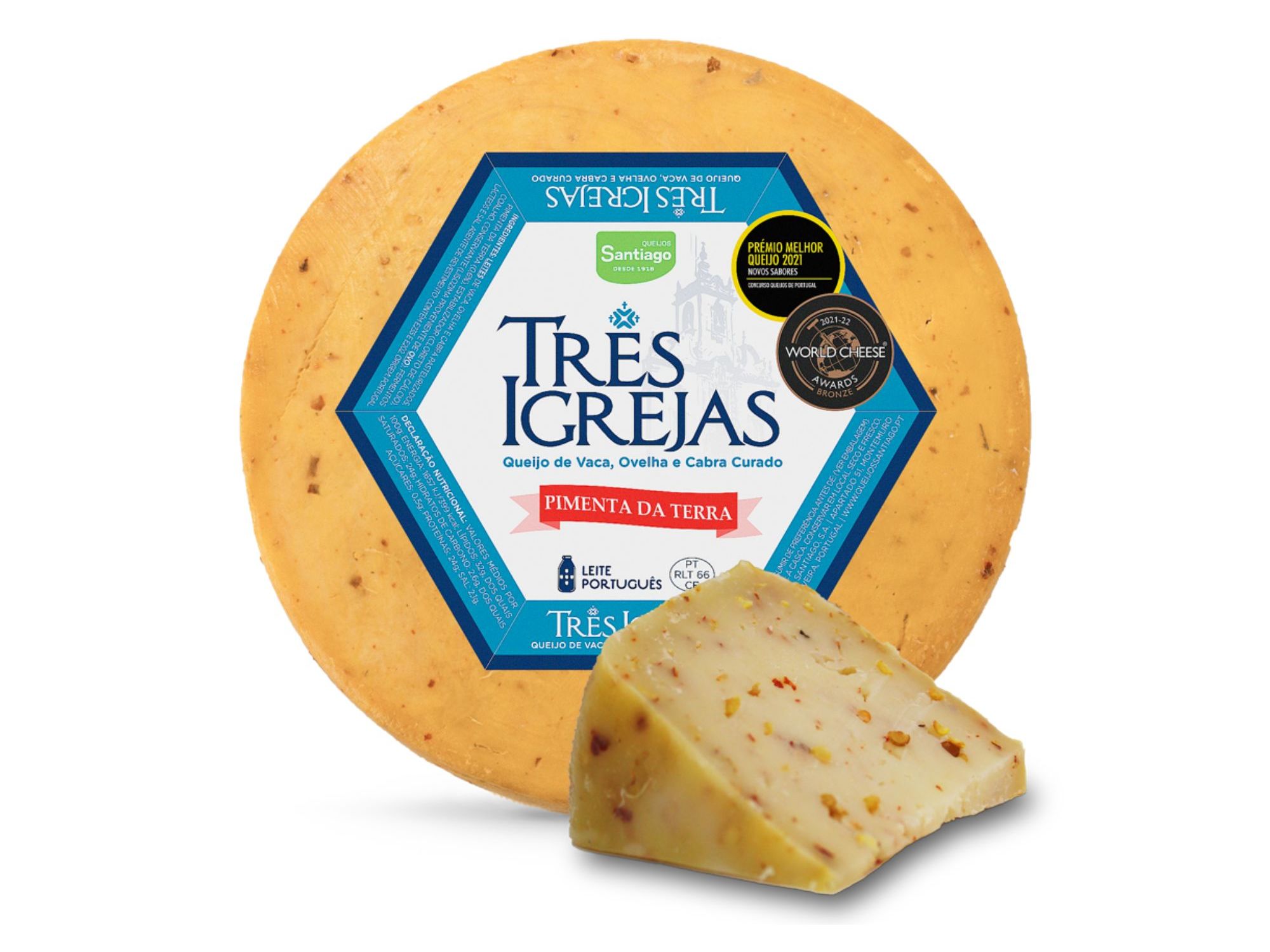 QUEIJO TRÊS IGREJAS PIMENTA TERRA KG