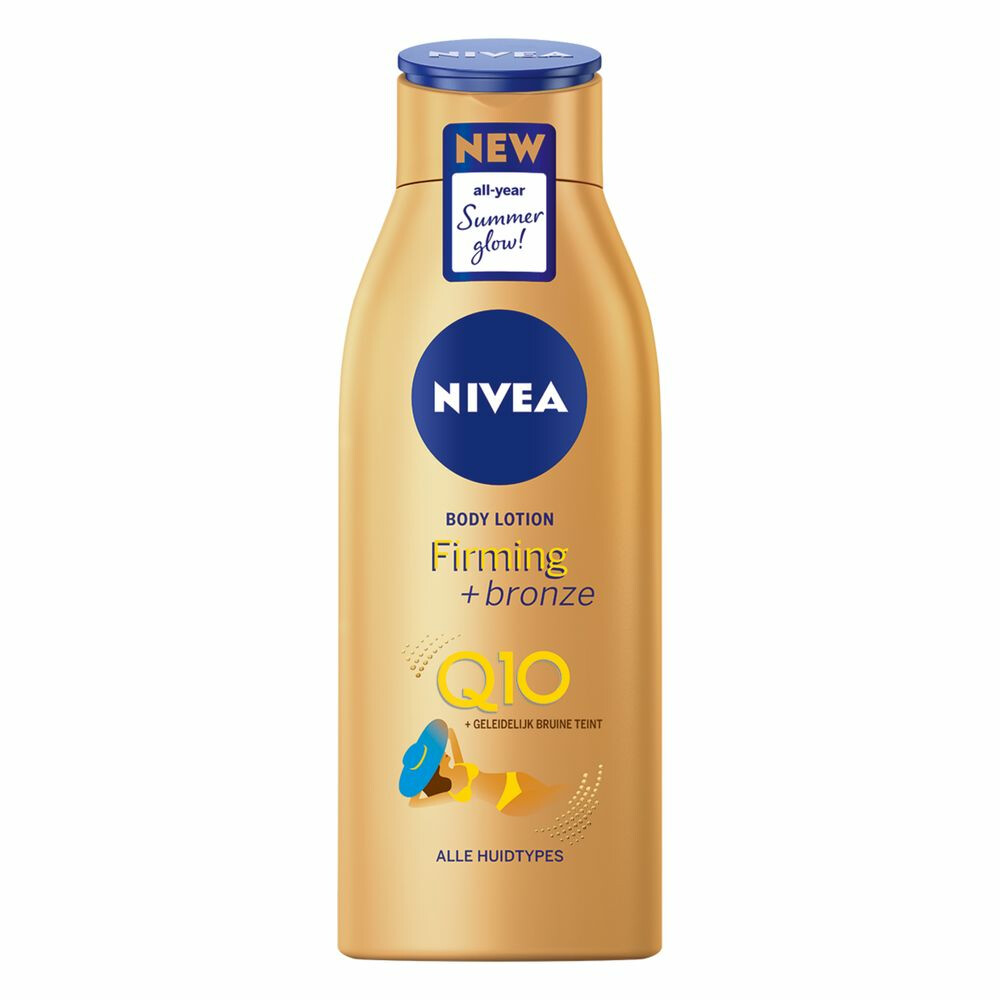 6x Nivea Bodylotion Firming + Bronze Q10400 ml