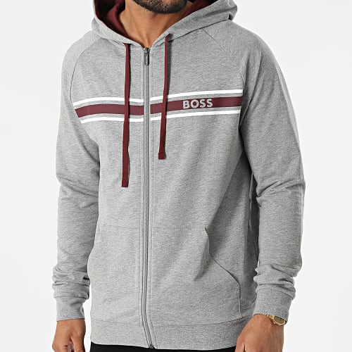 Veste Zippée Capuche Authentic 50473428 Gris Chiné