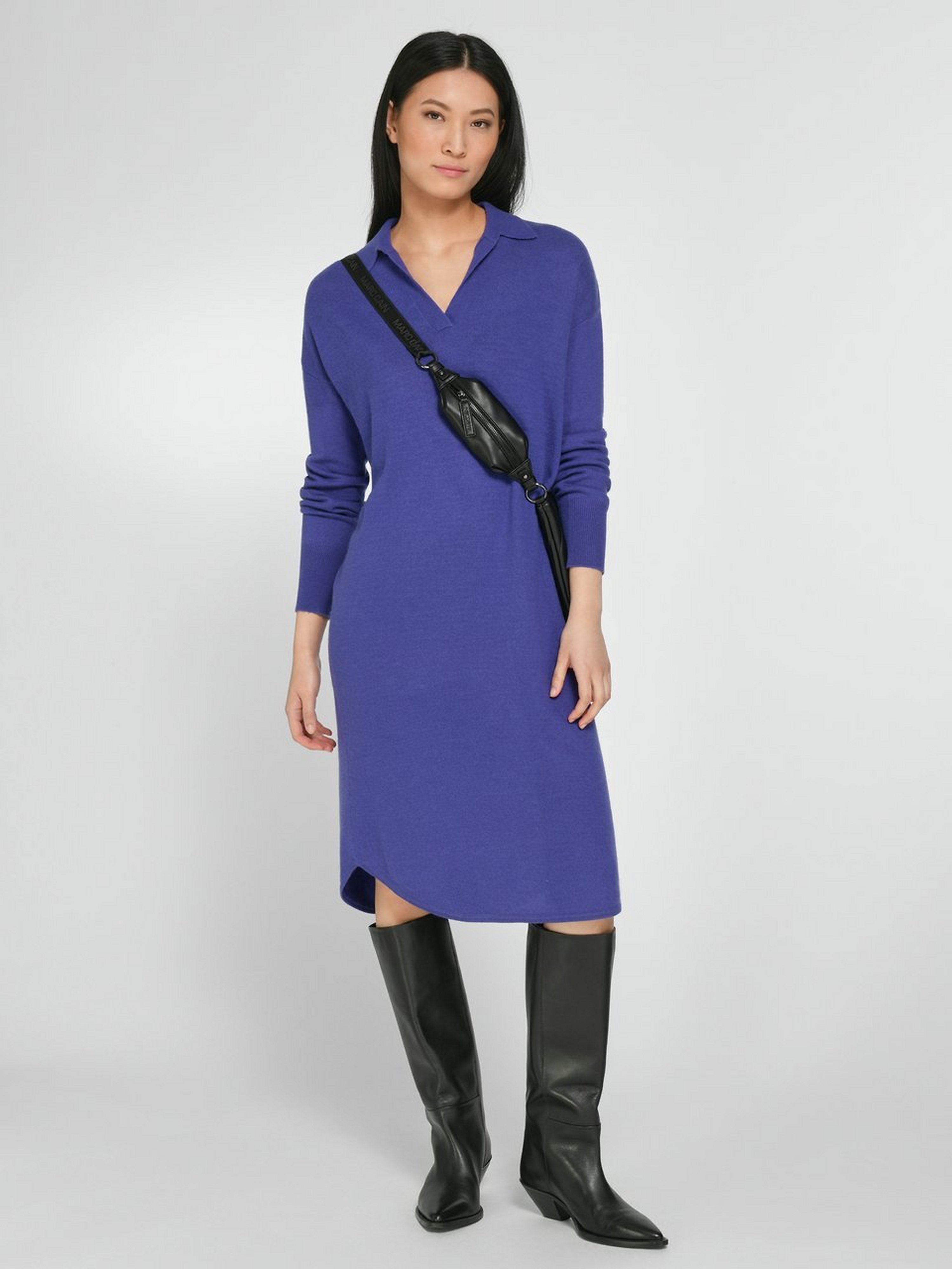 Strickkleid aus Schurwolle und Kaschmir