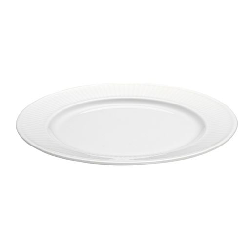 Pillivuyt Plisse Desserttallerken, Hvid, Ø17 cm