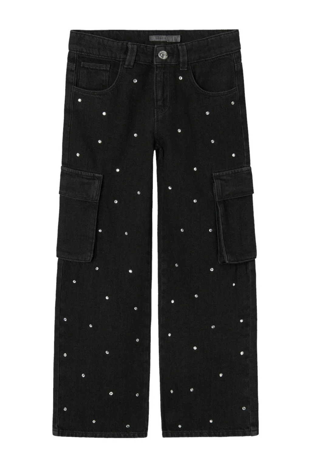 NAME IT wide leg jeans NKFROSE black denim