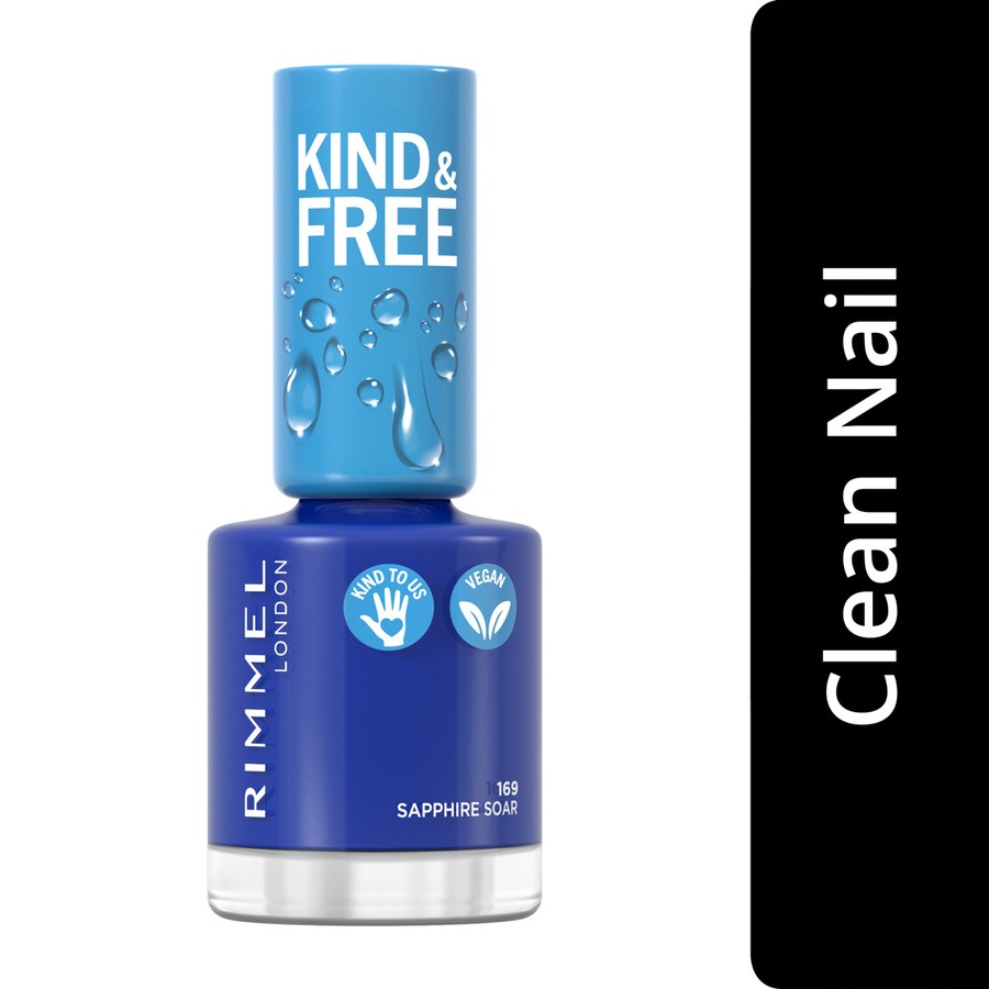 Rimmel London Kind & Free Clean Cosmetics Nail Polish 169 Saphirre Soar 8ml