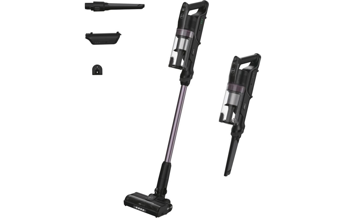 Akku-Hand- und Stielsauger HF1P10H 011 Schwarz<br>Hoover HF1P10H 011 Stabstaubsauger Akku Trocken Schaum Beutellos 0,7 l 165 W Schwarz, Violett 2.2 Ah