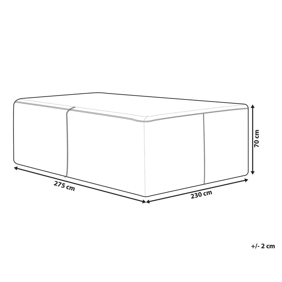 CHUVA - Beschermhoes - Zwart - 275 x 230 x 70 cm - Polyester