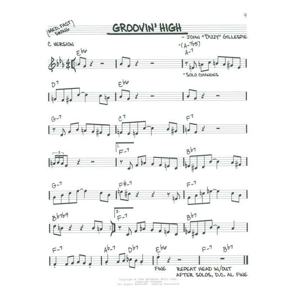Hal Leonard Bebop Era Play-Along