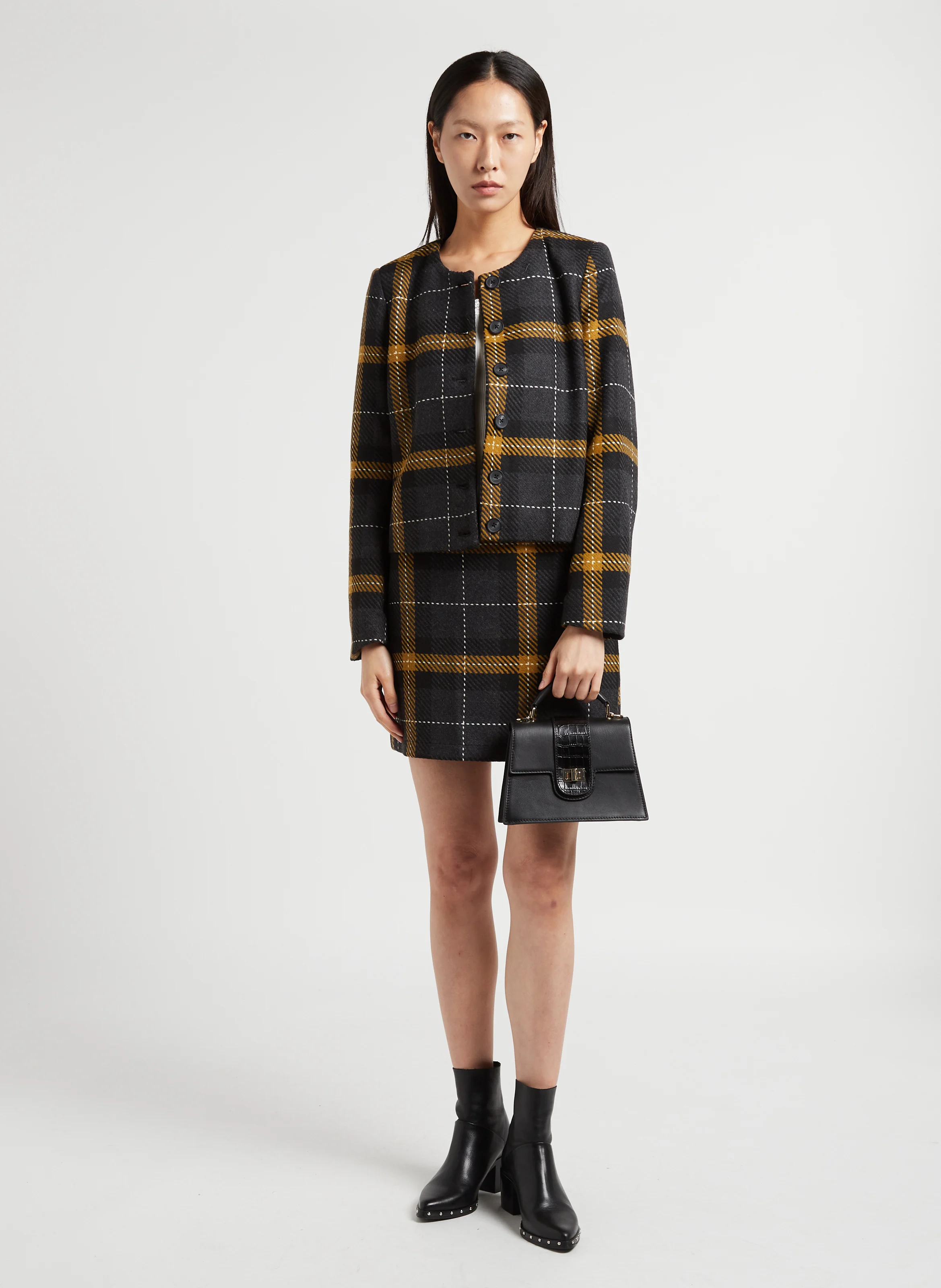 AMBRE - Sac à main en cuir | Noir