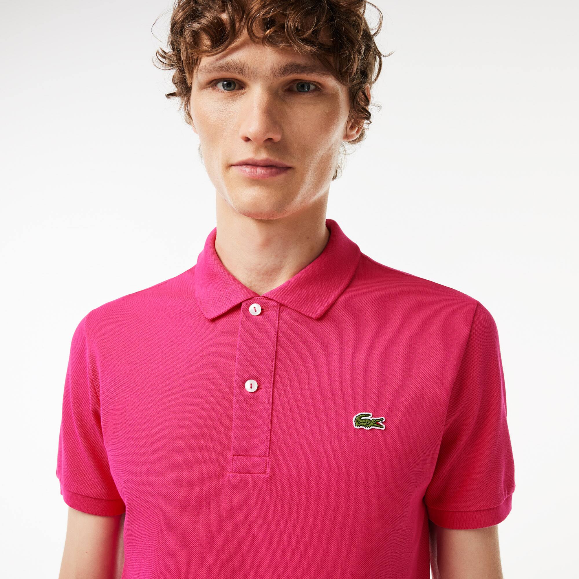 Original L.12.12 Poloshirt aus Petit Piqué Kurze Ärmel - Rosa - Lacoste - Herren