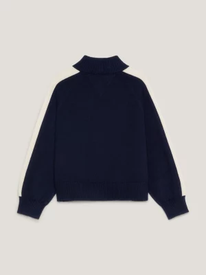 Cardigã Hilfiger Monotype Relaxed com zíper