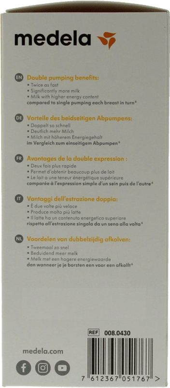 Medela PersonalFit™ Plus Symphony | Dubbele afkolfset-S (21mm)