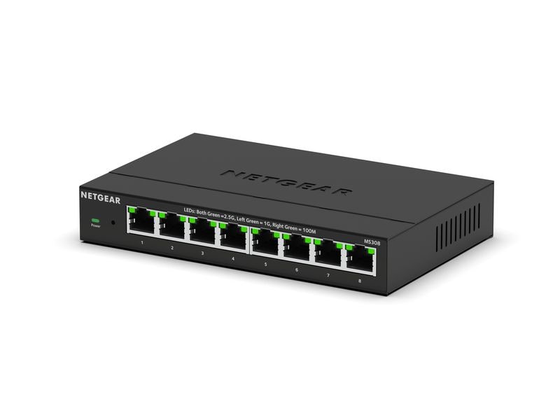 Netgear Switch MS308-100EUS 8 Port NETGEAR 8 Port Multi-Gigabit 2.5G Ethernet Unmanaged Switch