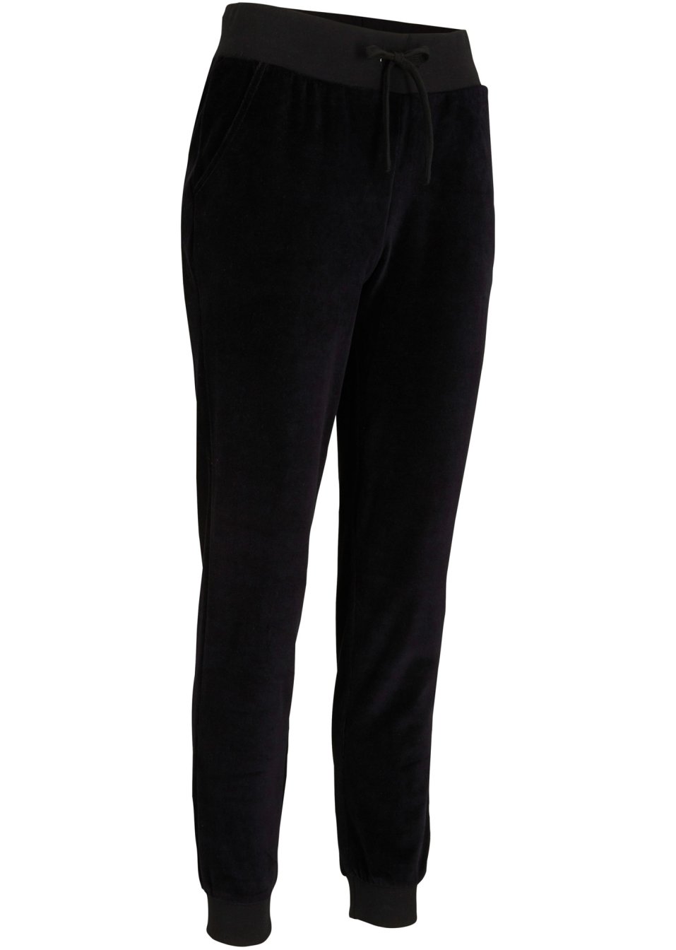 Pantalon de jogging en velours éponge, coupe ample