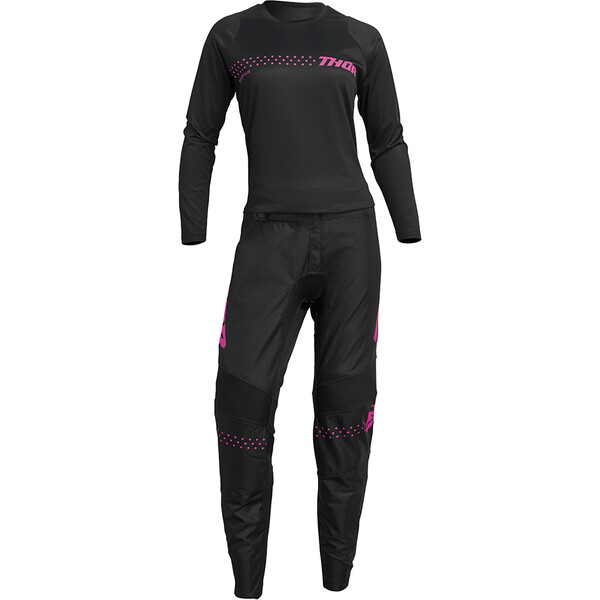 Thor Motocross - Maillot femme Sector Minimal Noir / Rose