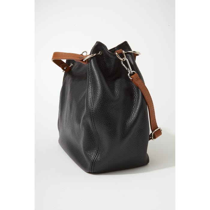 Veritas-Handtas leder handvatten rits