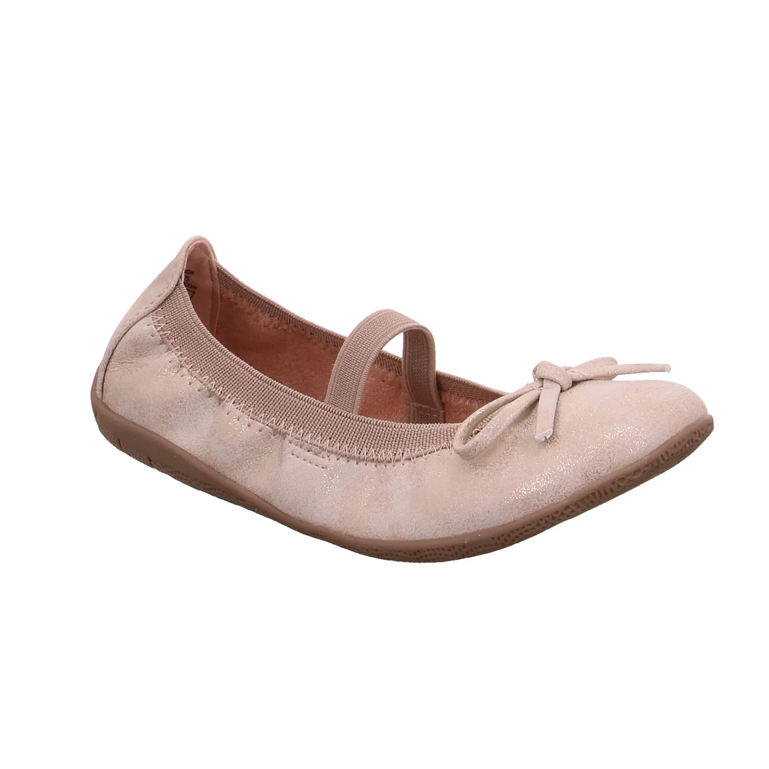INDIGO Mädchen-Ballerina Rosa Lederimitat  Festlicher Sommerschuh