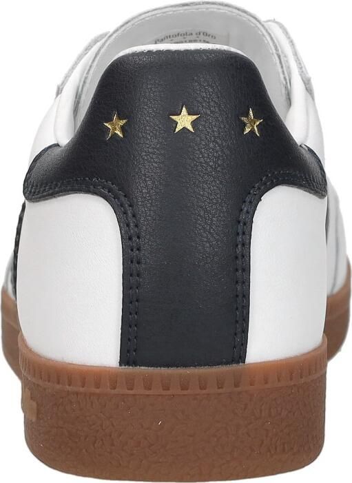 Pantofola d'Oro Bomber suède leren sneakers wit zwart