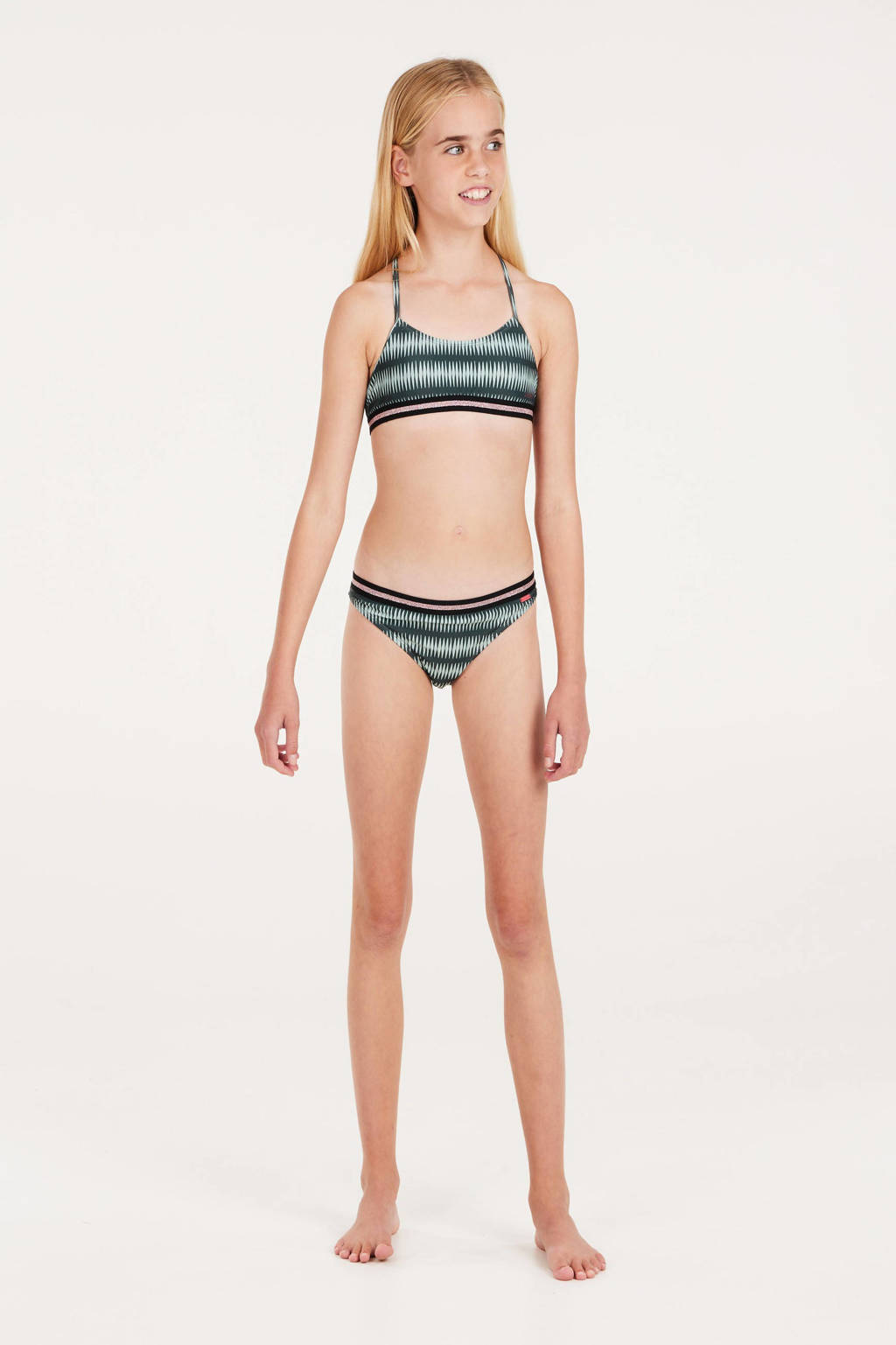 crop bikini PRTENJOY JR donkergroen