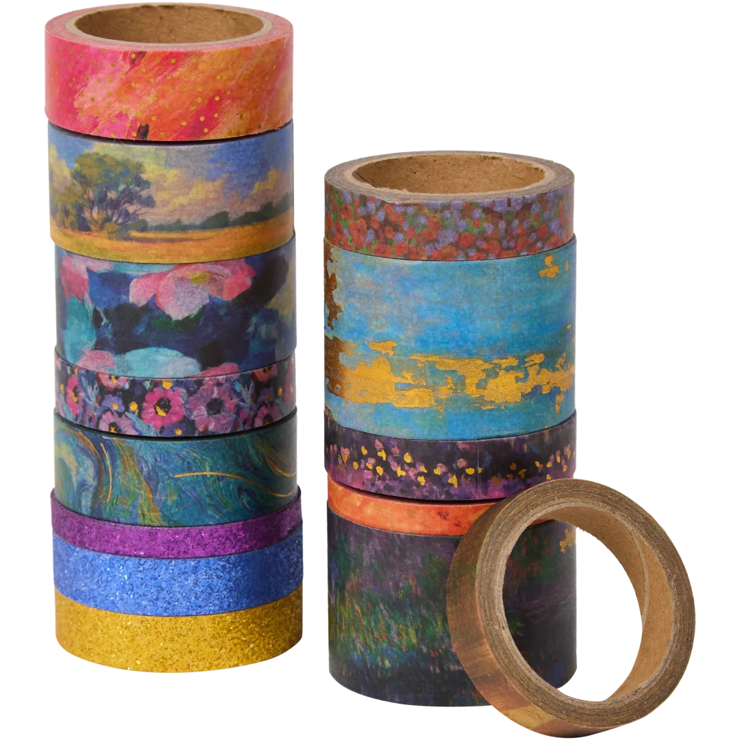 Rubans washi et livre d'autocollants