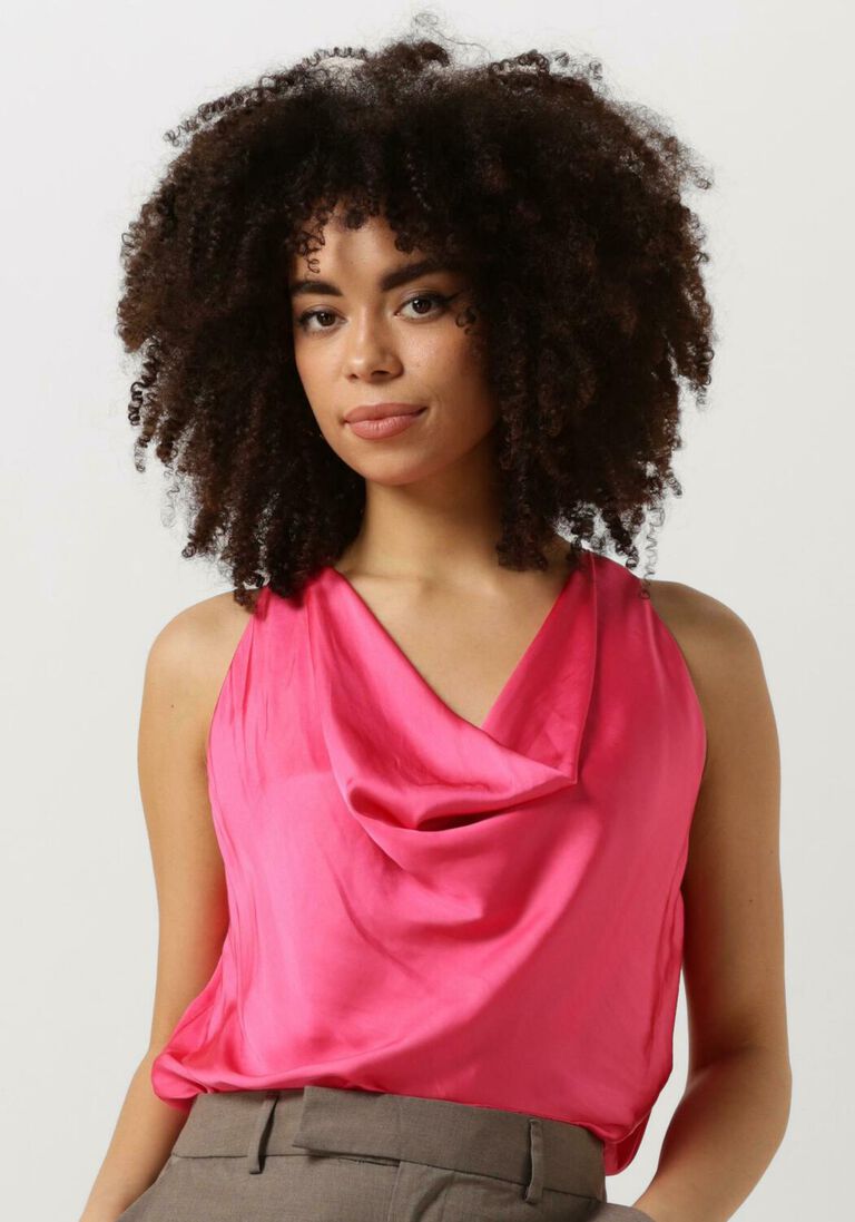 ACCESS roze access top draped top
